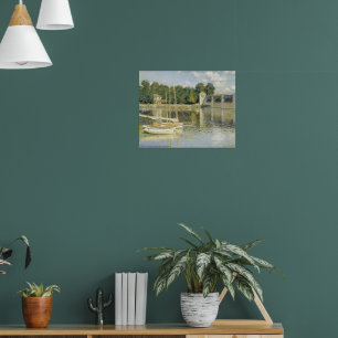 Claude Monet's The Argenteuil Bridge (1874) Poster