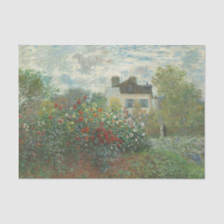 Claude Monet's The Artist's Garden in Argenteuil Tissue Paper