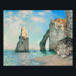 Claude Monet's The Cliffs at Étretat Photo Print<br><div class="desc">Claude Monet's "The Cliffs at Étretat" is a captivating masterpiece that captures the beauty and grandeur of the iconic cliffs in the coastal town of Étretat, located in Normandy, France. Painted in the late 19th century, this oil on canvas artwork showcases Monet's exceptional talent for capturing the play of light,...</div>