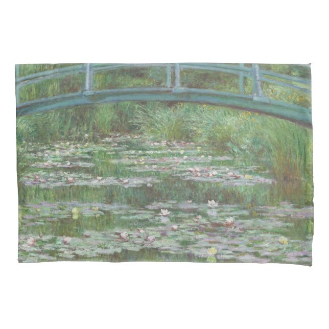 Claude Monet's The Japanese Footbridge Pillowcase (Front)