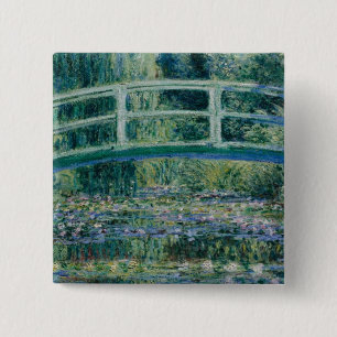 Claude Monet's Water Lilies and Japanese Bridge Button