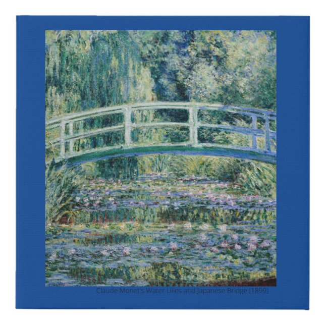 Claude Monet's Water Lilies Faux Canvas Print (Front)