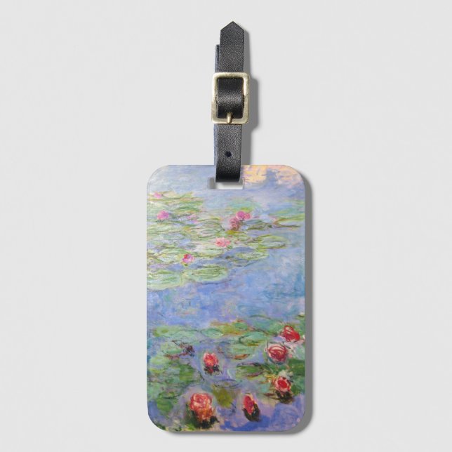 Claude Monet's Water Lilies Luggage Tag (Front Vertical)