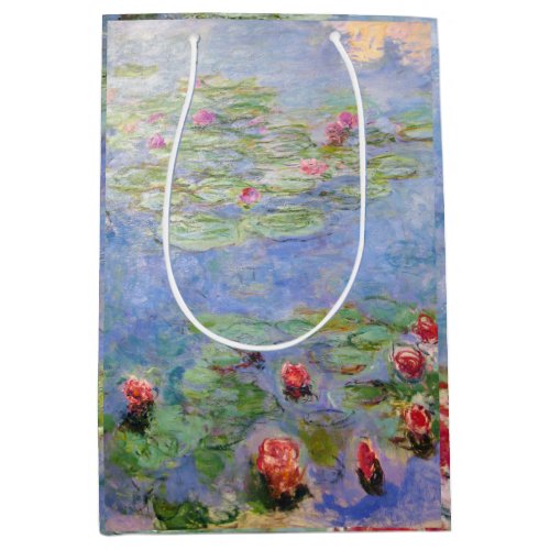 Claude Monets Water Lilies Medium Gift Bag