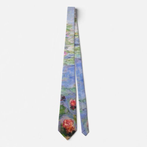Claude Monets Water Lilies Neck Tie