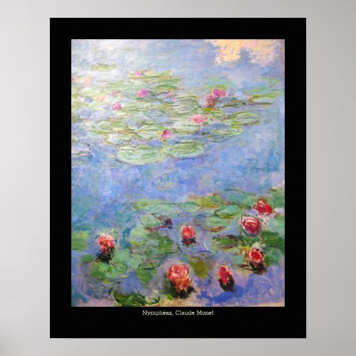 Claude Monets Water Lilies Poster