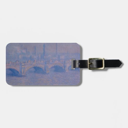 Claude Monets Waterloo Bridge Luggage Tag