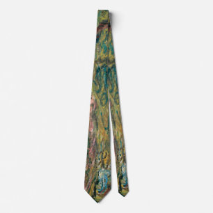 Claude Monet's Weeping Willow Neck Tie