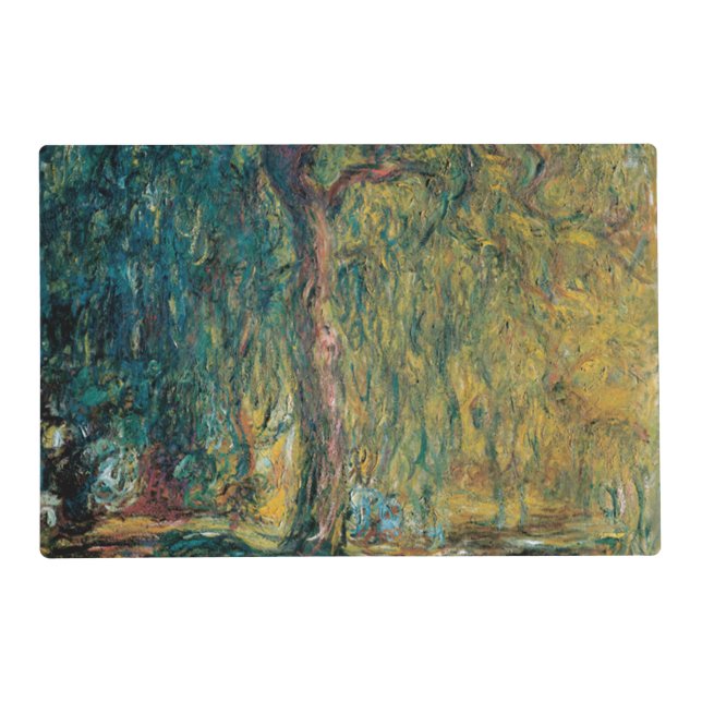 Claude Monet's Weeping Willow Placemat (Front)