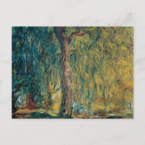 Claude Monets Weeping Willow Postcard