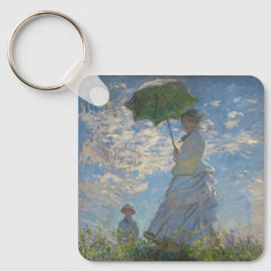 Claude Monet's Woman with a Parasol (The Stroll) Keychain