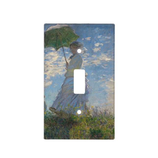 Claude Monet's Woman with a Parasol (The Stroll) Light Switch Cover (Front)