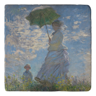 Claude Monet's Woman with a Parasol (The Stroll) Trivet