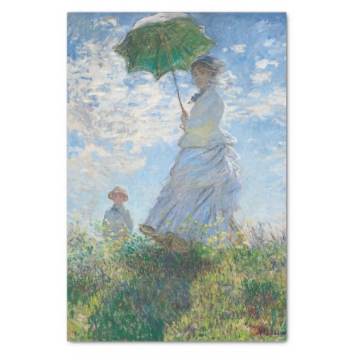 Claude Monets Woman With a Parasol Tissue Paper