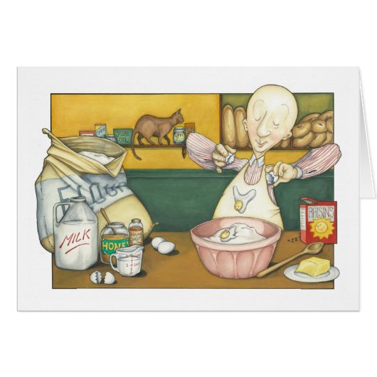 Claude the Baker making Dough Cards (Front Horizontal)