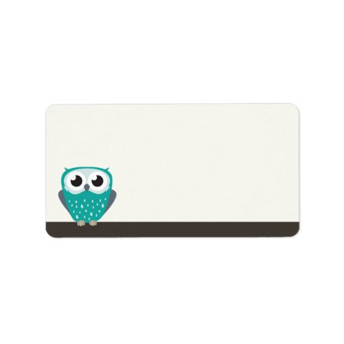 Claude the Little Owl  Blank Address Labels