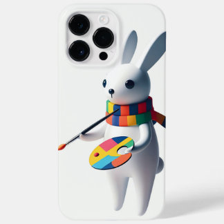 Claude the White Rabbit Lovely Painter Case-Mate iPhone 14 Pro Max Case