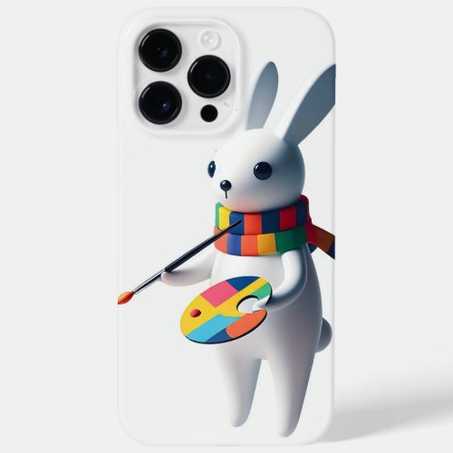 Claude the White Rabbit Lovely Painter Case_Mate iPhone 14 Pro Max Case