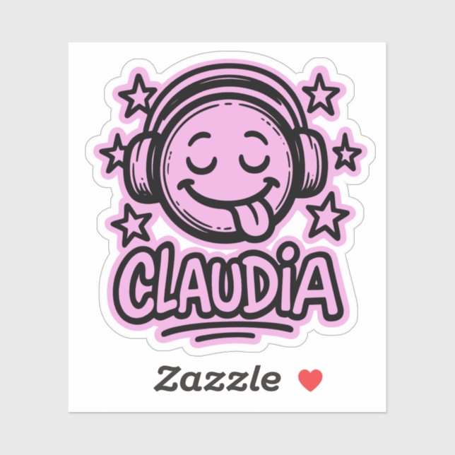 Claudia Doodle Emoji 3 Sticker (Sheet)