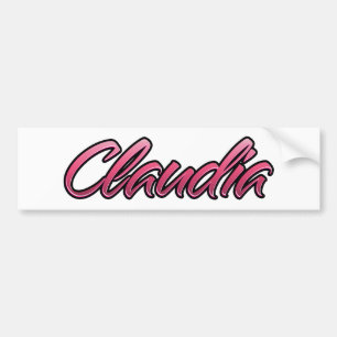 Claudia faded pink Aufkleber Sticker