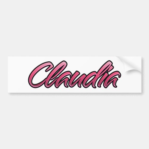 Claudia faded pink Aufkleber Sticker