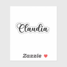 Claudia Name - Handwritten Calligraphy