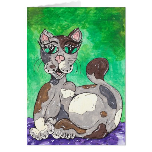 Claudia the Calico Cat Cards (Front)