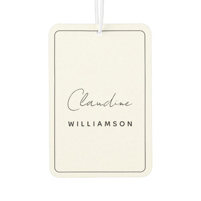 Claudine Williamson Air Freshener (Back)