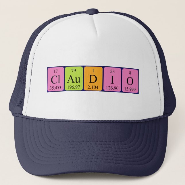 Claudio periodic table name hat (Front)