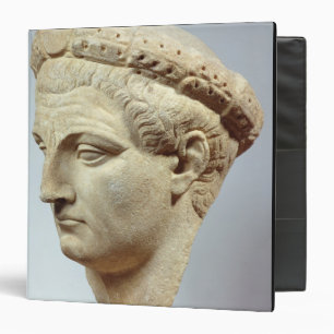 Claudius, marble head, 41-54 AD Binder
