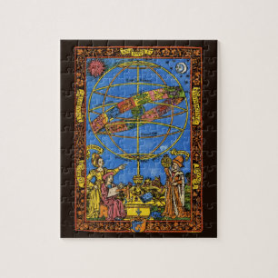 Claudius Ptolemy Astronomer, Vintage Celestial Jigsaw Puzzle