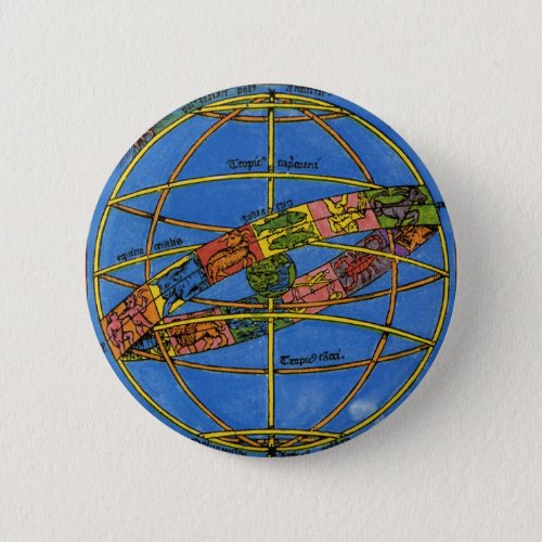 Claudius Ptolemy Astronomer Vintage Celestial  Pinback Button