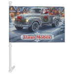 Claus Mobile -Santa&#39;s backup Transportation Car Flag