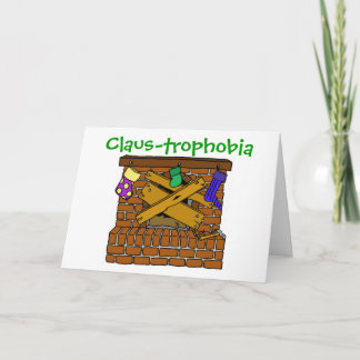 Claus-trophobia Holiday Card