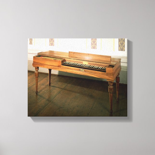 Clavichord, once owned by Franz Joseph Haydn Canvas Print (Front)
