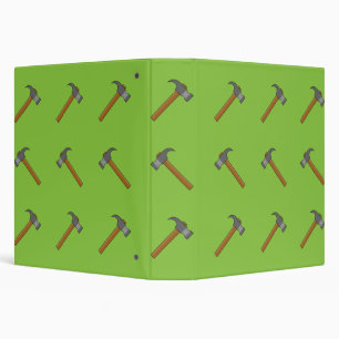 Claw Hammer Cartoon 3 Ring Binder