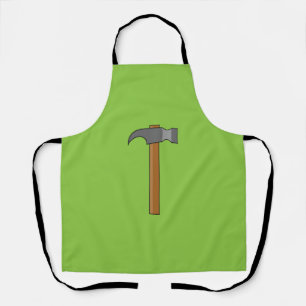 Claw Hammer Cartoon Apron