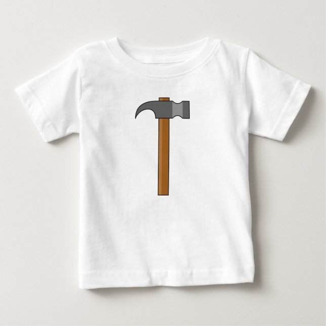 Claw Hammer Cartoon Baby T-Shirt (Front)