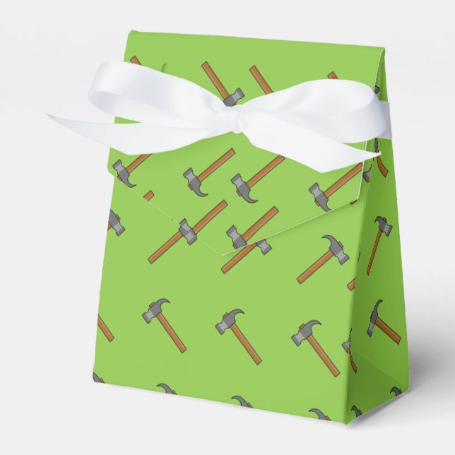 Claw Hammer Cartoon Favor Boxes (Front Side)