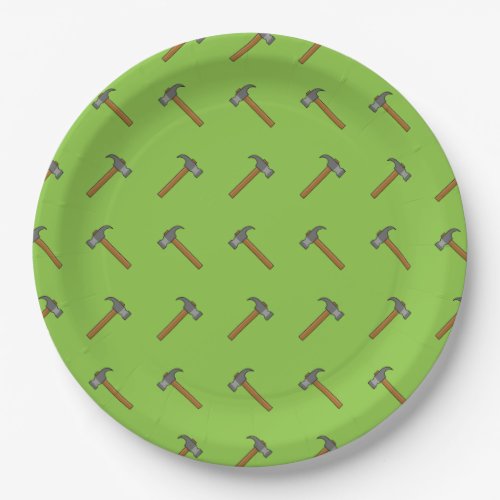 Claw Hammer Cartoon Paper Plates