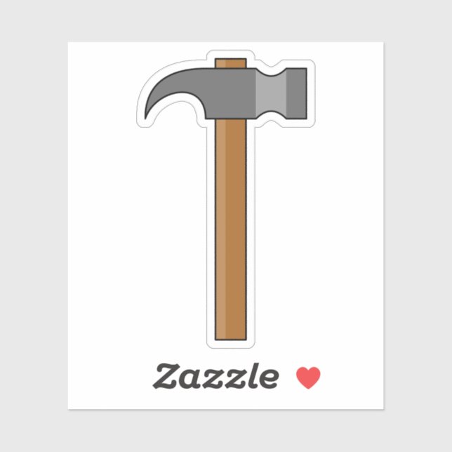 Claw Hammer Cartoon Sticker (Sheet)