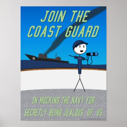 Claw of Knowledge Join the Coast Guard Poster