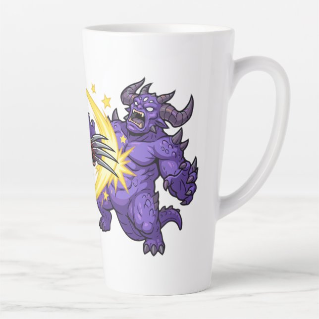 Claw Strike Ninja vs Monster Chibi Anime RPG Game  Latte Mug (Right)