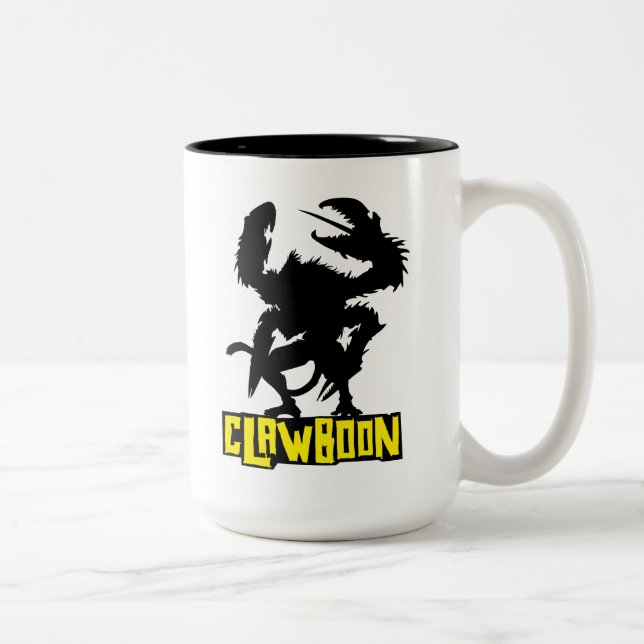 Clawboon Silhouette Two-Tone Coffee Mug (Right)