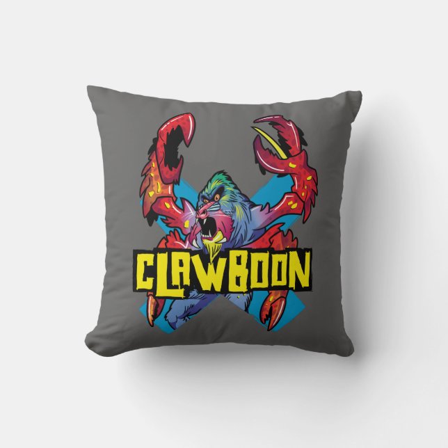 Clawboon Throw Pillow (Front)