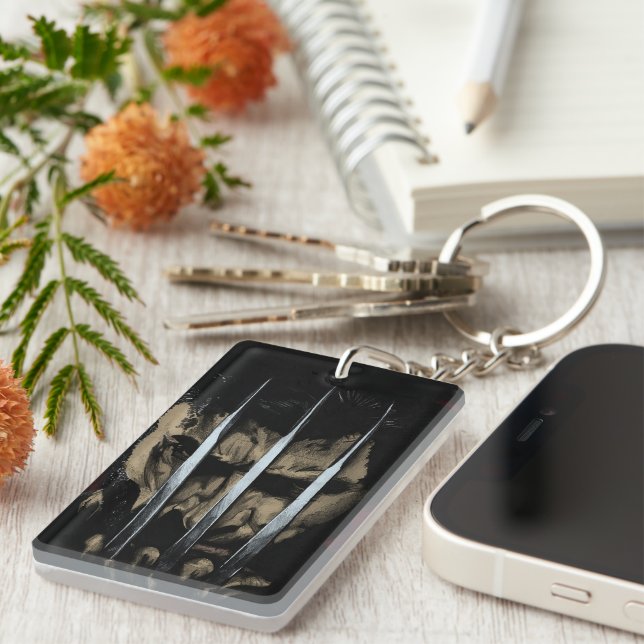 Clawed hero keychain (Front Right)