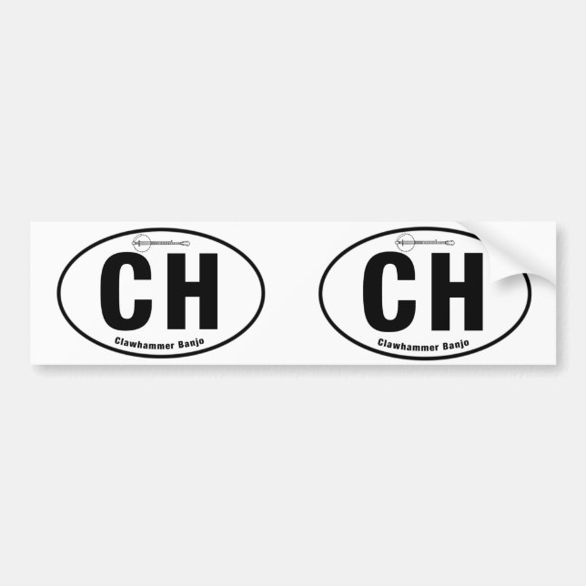 Clawhammer  Banjo Case Sticker (Front)