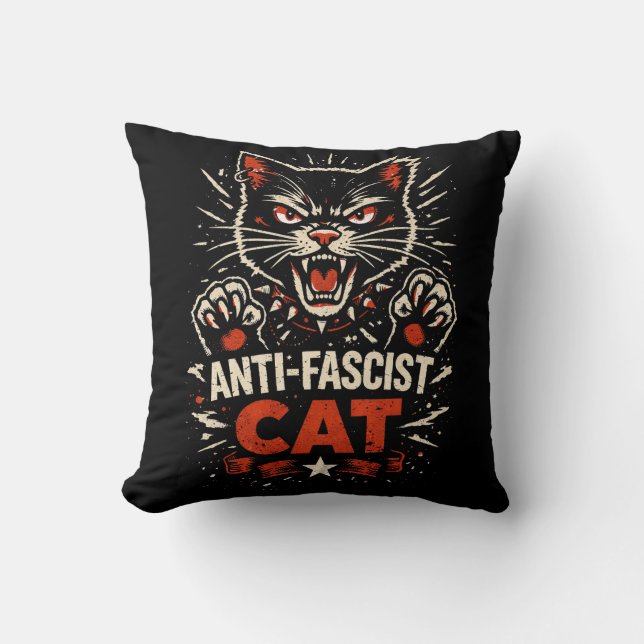 Claws of Resistance Throw Pillow (Front)
