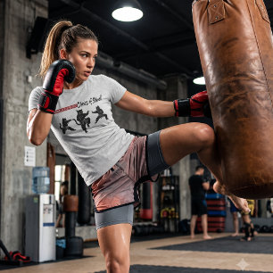 Claws of Steel Martial Arts Cat T-Shirt, Tri-Blend Shirt