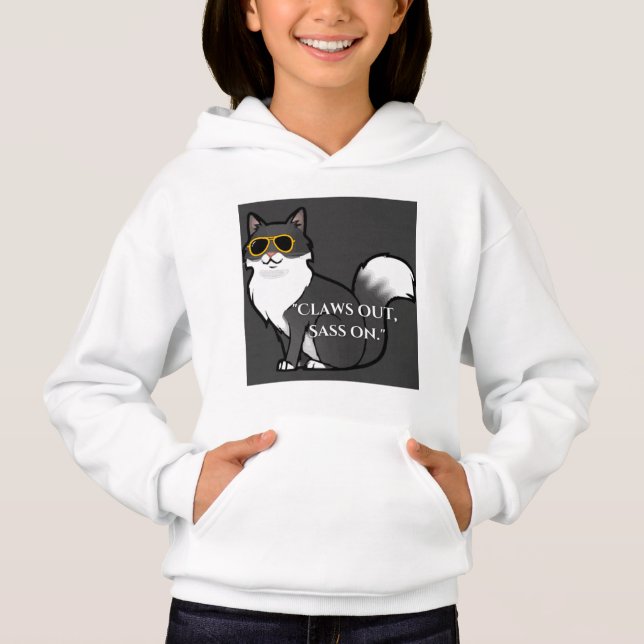  "CLAWS OUT CATS BRAND" HOODIE (Front)